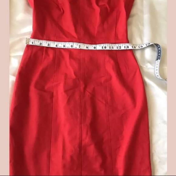 Banana Republic || $140 Red Mid Cap Dress - Picture 8 of 8
